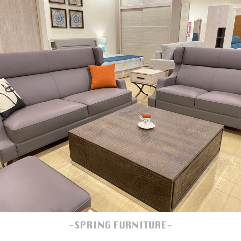 Purple leather sofa_1
